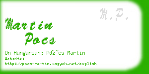 martin pocs business card